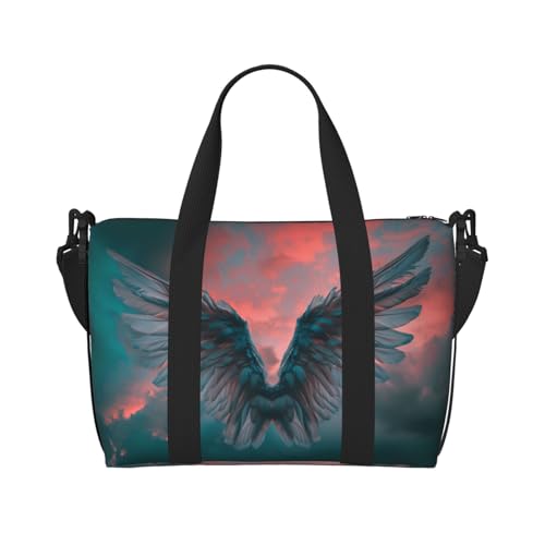 Phayah Wings In The Air Weekender-Tasche für Damen, Reisetasche, Übernachtung, Wochenendtasche, Sport, Fitnessstudio, Tragetasche, Crossbody-Tasche Phayah Wings In The Air Weekender-Tasche für Damen, Reisetasche, Übernachtung, Wochenendtasche, Sport, Fitnessstudio, Tragetasche, Crossbody-Tasche von PHAYAH