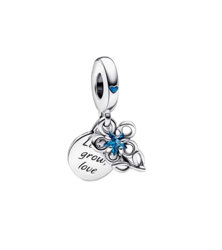 PHCLASY Christmas Heart Charms Kompatibel for Armband und Halskette 925 Sterling Silber Bead Charm Christmas Charms für Damen (Der Charme der Traumblumen) von PHCLASY