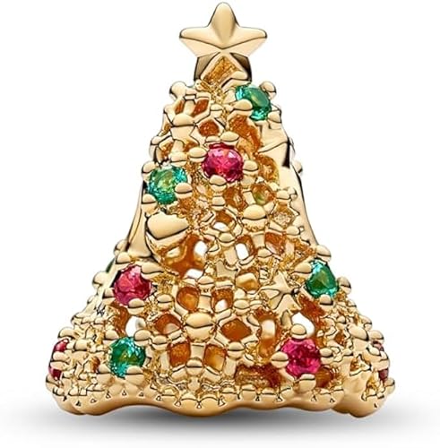 PHCLASY Gingerbread House Christmas Charms Kompatibel for Armband und Halskette 925 Sterling Silber Bead Charm Christmas Charms für Damen von PHCLASY