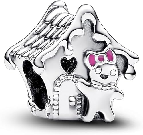 PHCLASY Christmas Lebkuchenhaus Charms Kompatibel for Armband und Halskette 925 Sterling Silber Bead Charm Christmas Charms für Damen von PHCLASY