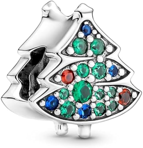 PHCLASY Christmas Tree Charms Kompatibel for Armband und Halskette 925 Sterling Silber Bead Charm Christmas Charms für Damen von PHCLASY