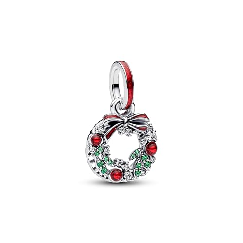 PHCLASY Christmas Wreath Charms Christmas and New Year Anhänger Bead für Europas Armband Damen PHCLASY Christmas Wreath Charms Christmas and New Year Anhänger Bead für Europas Armband Damen von PHCLASY
