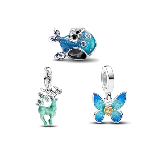 PHCLASY "Glow in the Dark-3-Teiliges Set Charms Anhänger Kompatibilität für Armband Herz Geburtstagsgeschenk für Frauen PHCLASY "Glow in the Dark-3-Teiliges Set Charms Anhänger Kompatibilität für Armband Herz Geburtstagsgeschenk für Frauen von PHCLASY