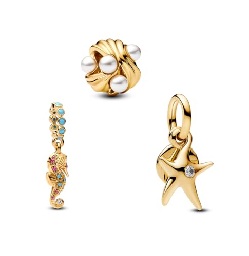 PHCLASY Goldener Charms Kompatibilität für Europas Armband Anhänger für Damen von PHCLASY