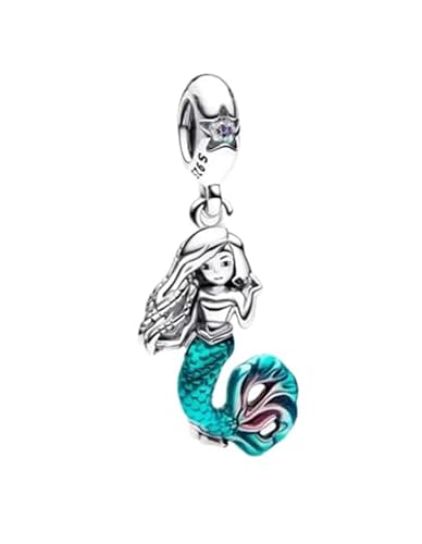 PHCLASY Meerjungfrau Charms Marine Tier Bead Kompatibel Armbänder Halsketten und Europäische Schlange Kette Große Geschenke für Frauen Urlaub Urlaub/Geburtstag von PHCLASY