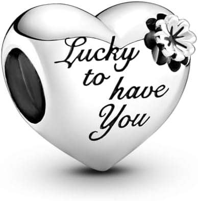 PHCLASY Mom Lucky to Have You Charm Kompatibel für Armbänder Halsketten und europäische Schlange für Frauen Muttertag Schmuck Geschenk von PHCLASY
