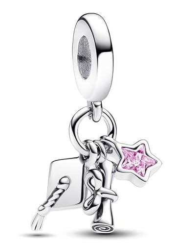 PHCLASY Rosa Graduation Star Charms-Anhänger Kompatibilität für Armband Schulabschluss Charm Women's von PHCLASY