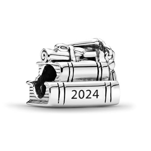 PHCLASY Schulabschluss Charms 2024 Graduation kompatibel mit Europäischen Armbändern und Halskette, für Frauen Happy Abschluss Charme von PHCLASY