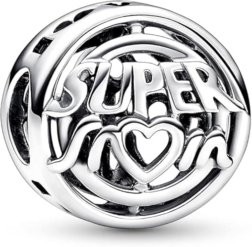 PHCLASY Super Mom Charm Kompatibel für Armbänder Halsketten und europäische Schlange für Frauen Muttertag Schmuck Geschenk von PHCLASY