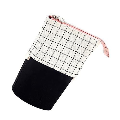 PHENOFICE Federmäppchen Mit Blumenkaro Schreibwarentasche Aus Canvas-Material Stiftebox Für Stifte Und Bleistifte Praktisch Und Tragbar von PHENOFICE