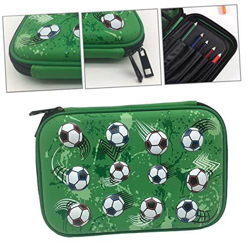 PHENOFICE Federmäppchen Mit Reißverschluss Aufbewahrungsbox In Fußballform Für Kinder Schminkpinsel-Aufbewahrungstasche von PHENOFICE