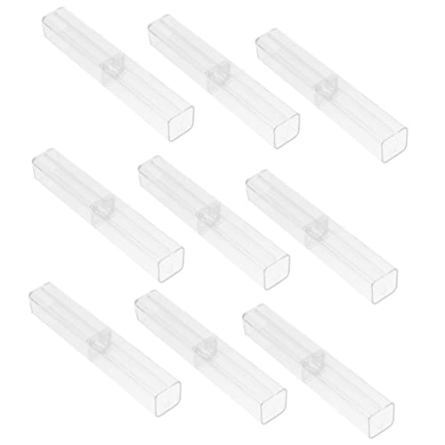 PHENOFICE 10 Stück Bleistift Displaybox Federmäppchen Kleines Federmäppchen Für Studenten Bleistift Organizer Malstifteetuis Stiftbehälter Multifunktions Federmäppchen Für Studenten von PHENOFICE