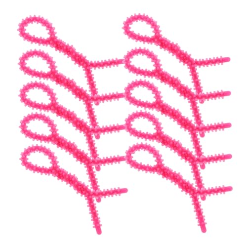 PHENOFICE 10stücke Haarwickler Für Damen Silikon Dauerwellenstangen Spiralförmige Lockenwickler Für Langes Haar Wiederverwendbar in Rosarot Klein von PHENOFICE