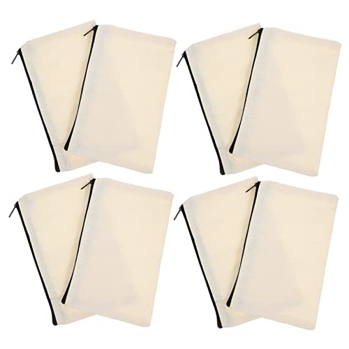 PHENOFICE 12er Packung Canvas-stiftemäppchen Reißverschlusstaschen Leere Stiftaufbewahrungsbeutel von PHENOFICE