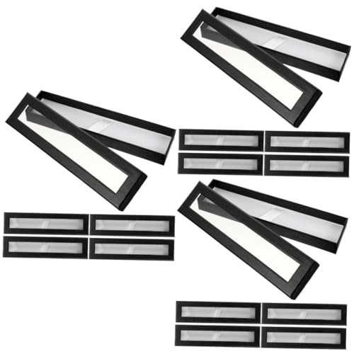 PHENOFICE 15 STK Himmel Und Erde Cover Federmäppchen Stiftverpackung Stempelreinigungspad Schreibwarenkoffer Perlenstifte Masse Stift Geschenkboxen Leer Leerer Stift-Organizer Black Papier von PHENOFICE