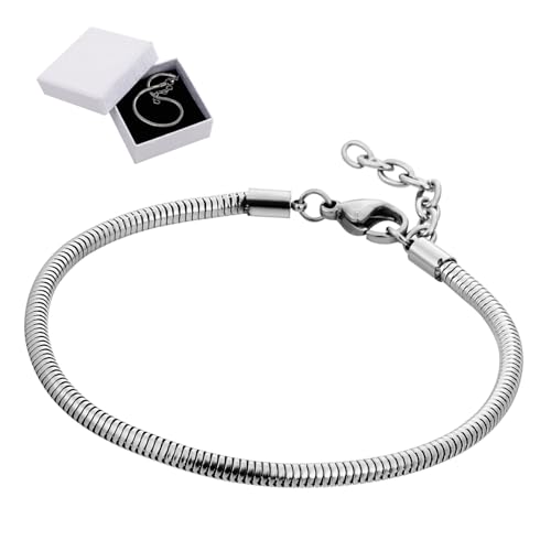PHENOFICE 1Satz Schlangenarmband Verstellbare Kette Unisex Design für Männer und Frauen für Valentinstag Geschenkbox PHENOFICE 1Satz Schlangenarmband Verstellbare Kette Unisex Design für Männer und Frauen für Valentinstag Geschenkbox von PHENOFICE
