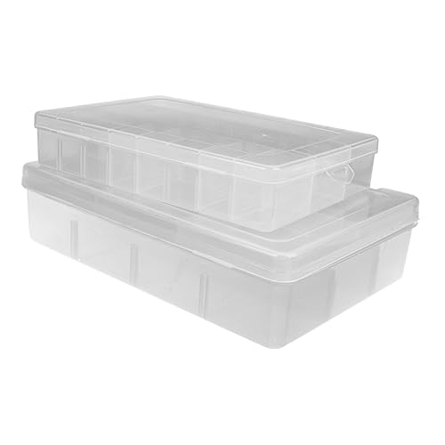 PHENOFICE Federmäppchen-ersatzteilbox Aus Kunststoff Aufbewahrungsbox Für Schreibwaren Mit Größerer Kapazität Und Ordentlichem Einteilungsdesign von PHENOFICE