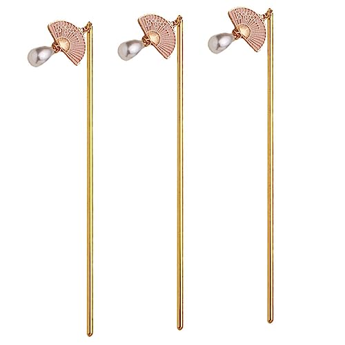 PHENOFICE 3 Stück Teiliges Vintage Haarnadeln für Damen Dekorative Haarstäbe aus Metall für Einen Eleganten Dutt Leicht und Langlebig für Verschiedene Haarschnitte PHENOFICE 3 Stück Teiliges Vintage Haarnadeln für Damen Dekorative Haarstäbe aus Metall für Einen Eleganten Dutt Leicht und Langlebig für Verschiedene Haarschnitte von PHENOFICE