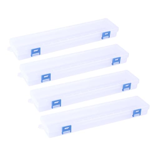PHENOFICE Transparente Aufbewahrungsbox Kunststoff Organizer Für Pinsel Malbox Mit Textur Durchsichtige Pinselhalter Stapelbare Aufbewahrungsschachtel von PHENOFICE