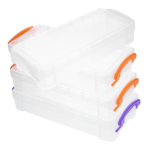 PHENOFICE 30 cm Transparenter Stifte-Organizer Stapelbares Federmäppchen Mit Großem Fassungsvermögen Aufbewahrungsbox Für Stifte Lineale Und Radiergummis von PHENOFICE