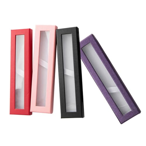 PHENOFICE Elegantes Stiftebox-Set Zur Aufbewahrung 4-teilig Stifteboxen Aus Papier Mit Öffnungsfenster Für Büro Und von PHENOFICE