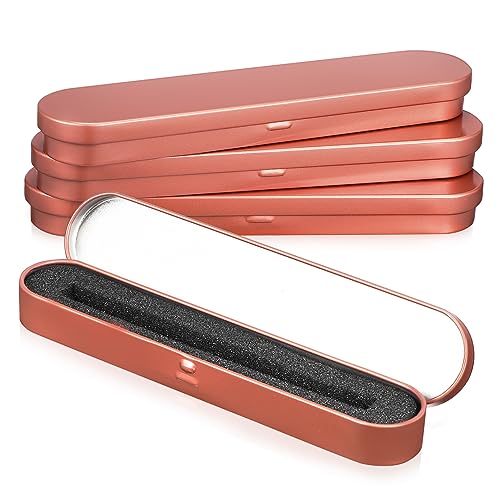PHENOFICE 4stücke Metall Stiftbox Leere Stiftetuis Mit Kissen Für Stifte Bleistifte Kugelschreiber Aufbewahrungsbox Federmäppchen Stift Organizer von PHENOFICE