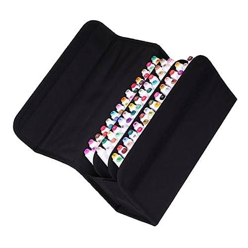 PHENOFICE Marker-Aufbewahrungstasche Mit Steckplätzen Aufbewahrungsbeutel Für Stifte Tragbare Tasche Mit Tragegriff Organizer Für Marker Und Schreibwaren Schwarz von PHENOFICE