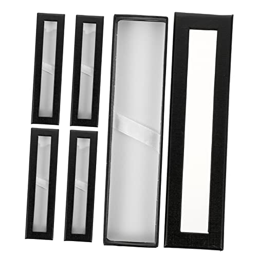 PHENOFICE 5-teilige Leere Papier-geschenkbox Mit Sichtfenster Verpackungsbox Für Stifte Und Kugelschreiber von PHENOFICE