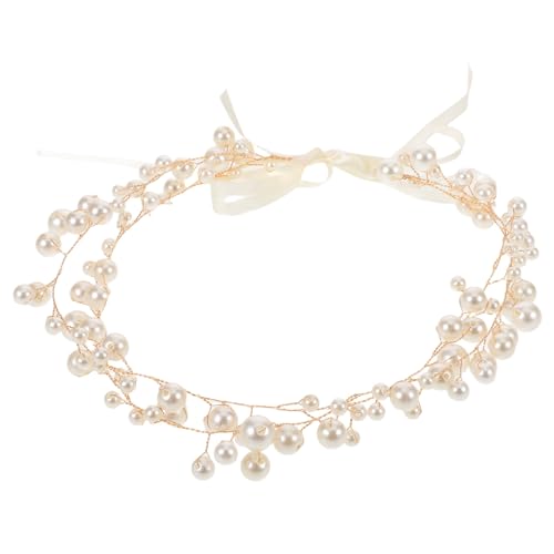 PHENOFICE Haarranke für die Braut: Eleganter Haarranken-Kopfschmuck mit Perlen für Bräute, Frauen und Mädchen – Hochzeits-Stirnband-Schmuck für formelle Anlässe und lässiges Styling von PHENOFICE