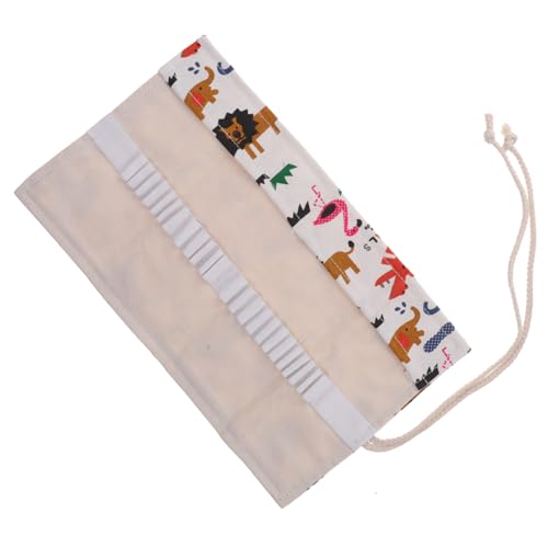 PHENOFICE Tragbares Bleistift-Roll-Up-Etui aus Segeltuch Stifthalter Box-Organizer für Künstler von PHENOFICE