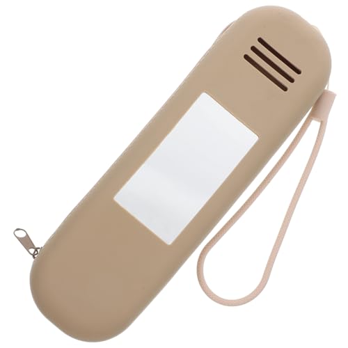 PHENOFICE Silikon Make-up Pinselhalter Reise Kosmetiktasche Aufbewahrungshalter Mit Spiegel Klein Und Leicht Für Damen von PHENOFICE