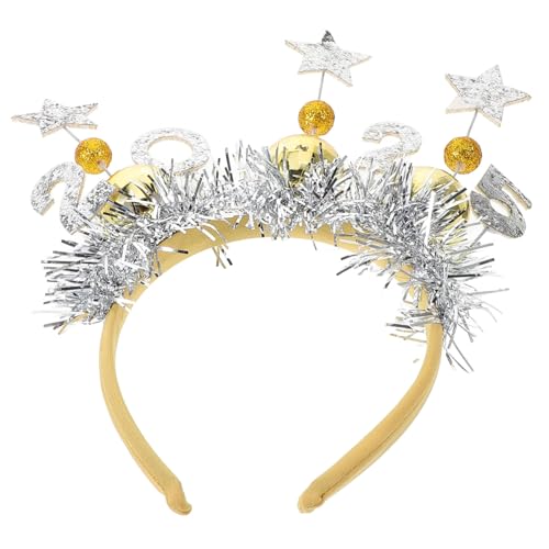 PHENOFICE Neujahr Stirnband Requisiten Für Fotos Party Zubehör Für Silvester Festliche Kopfbedeckung Aus Kunststoff Für Neujahrsfeiern von PHENOFICE