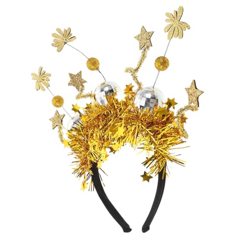 PHENOFICE Stirnband Für Silvesterparty Mit Glitzer Und Pailletten Kopfbedeckung Für Festivitäten Haarband Für Fotoshootings Gastgeschenk Für Neujahrsfeiern von PHENOFICE