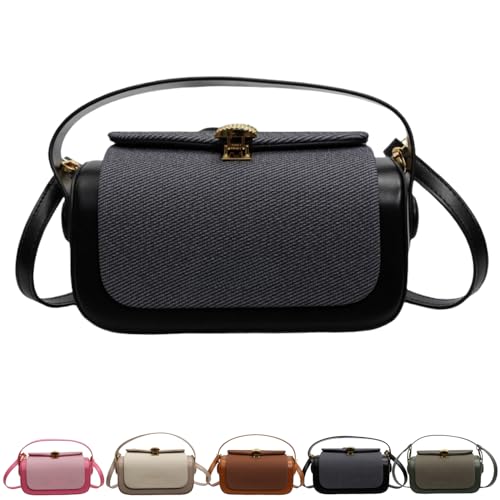 PHFDQKG Bunte Umhängetasche mit Klappe, strukturierte PU-Umhängetasche, exquisite Mini-Tasche, stilvoll und schlicht von PHFDQKG