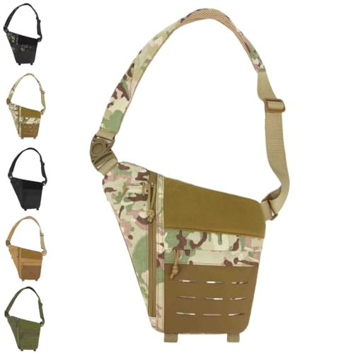 PHFDQKG Messenger Bag, taktische, wasserdichte Messenger Bag für den Außenbereich mit verstellbarem Schultergurt für Wandern, Radfahren und Camping von PHFDQKG