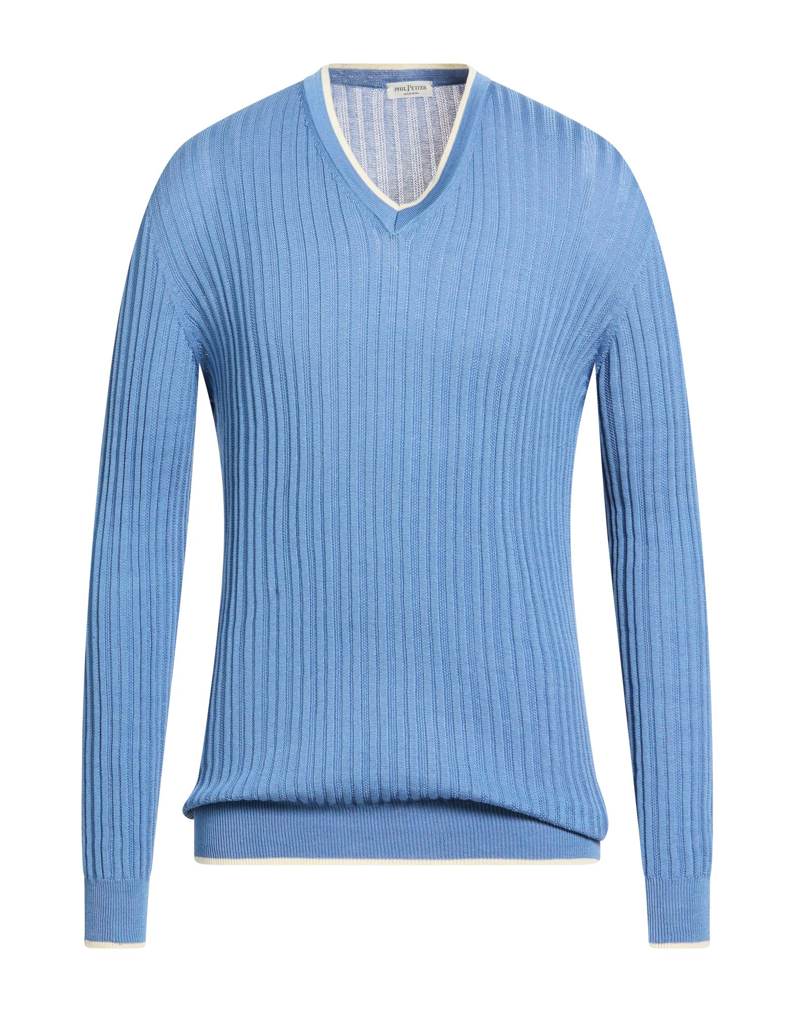 PHIL PETTER Pullover Herren Taubenblau von PHIL PETTER