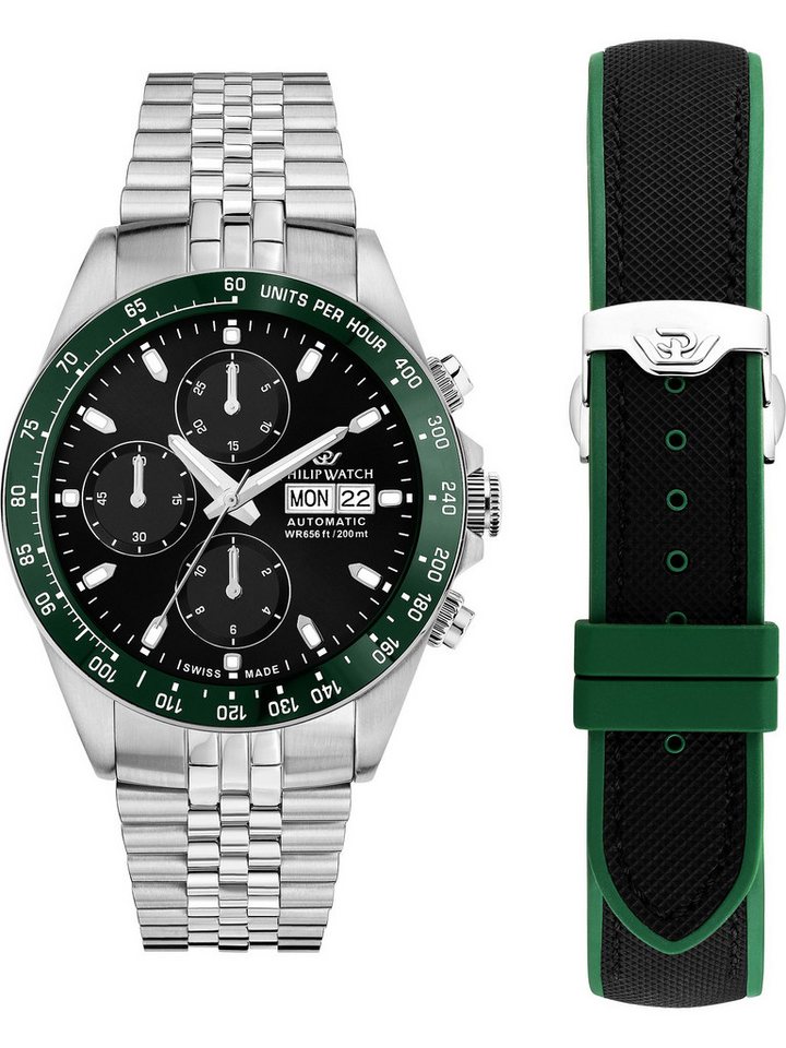 PHILIP WATCH UHREN Chronograph Philip Watch Herren-Uhren-Sets Analog Automatik von PHILIP WATCH UHREN
