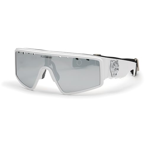 PHILIPP PLEIN SPORT Herren The Flame Sonnenbrille, Mattweiß, 99/0/130 von PHILIPP PLEIN SPORT