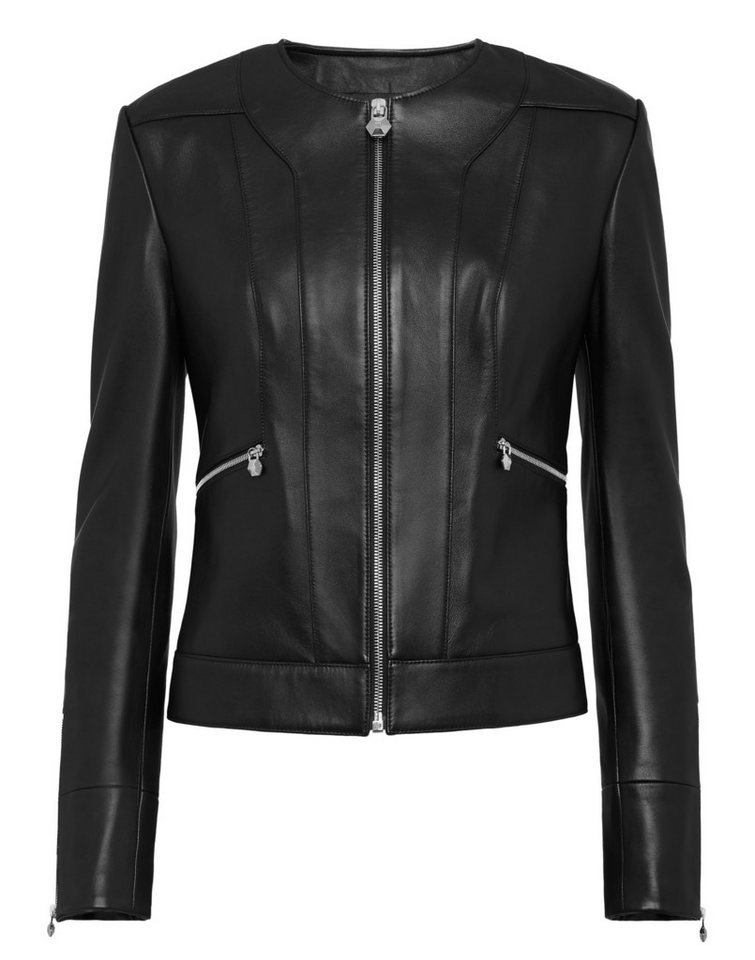 PHILIPP PLEIN Bikerjacke Leder Biker-Jacke von PHILIPP PLEIN