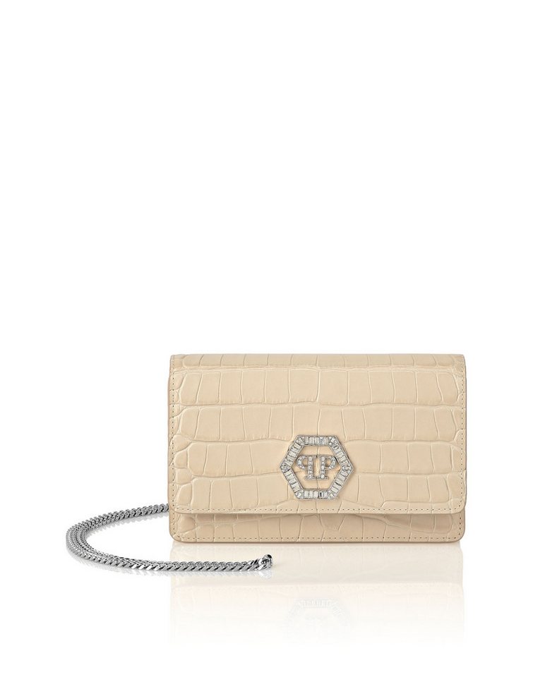 PHILIPP PLEIN Clutch Hexagon Crocco Print von PHILIPP PLEIN