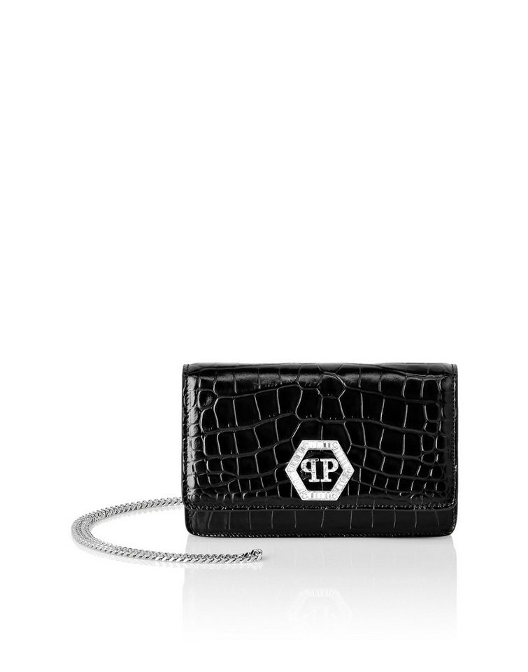 PHILIPP PLEIN Clutch Hexagon Crocco Print von PHILIPP PLEIN