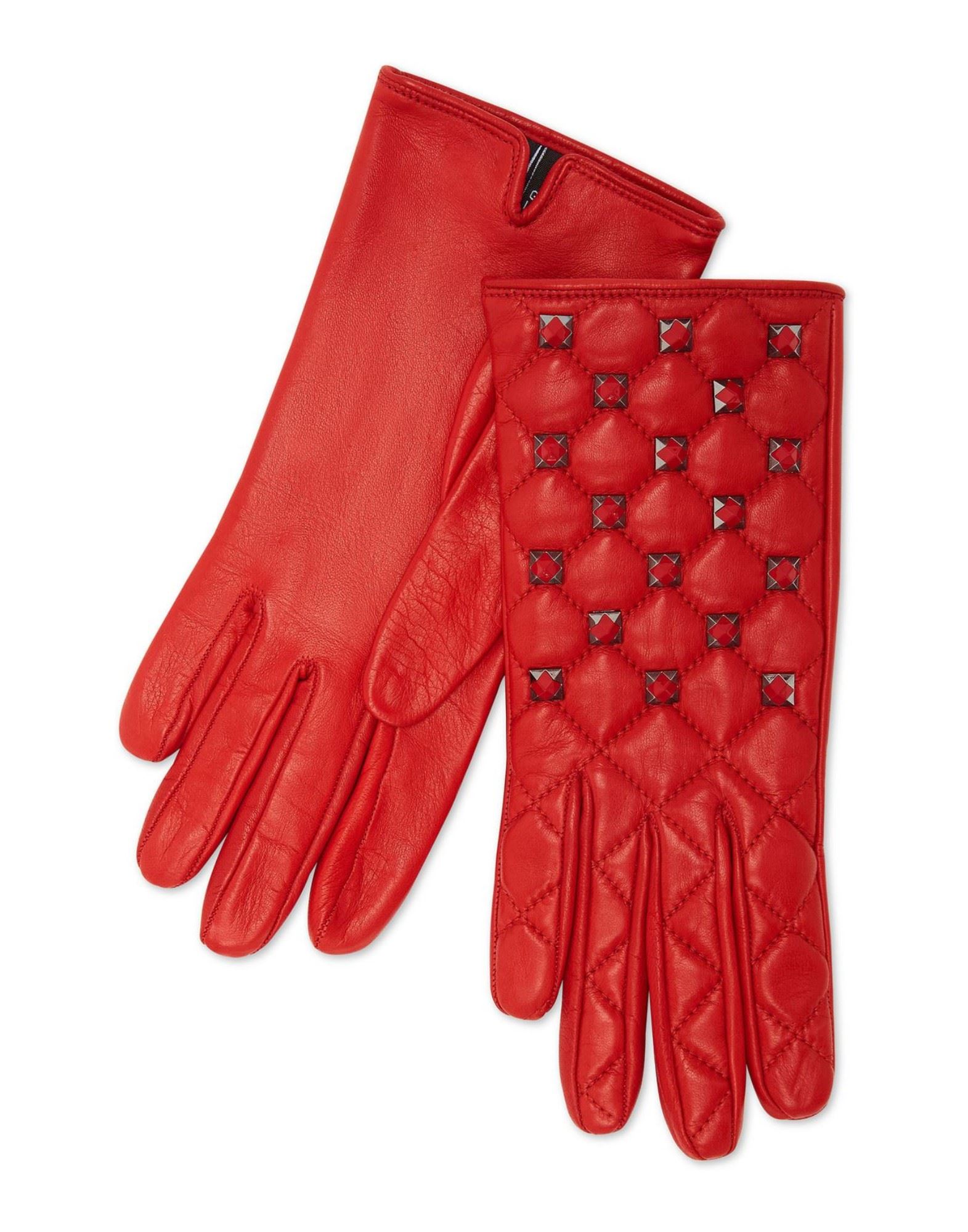 PHILIPP PLEIN Handschuhe Damen Rot von PHILIPP PLEIN