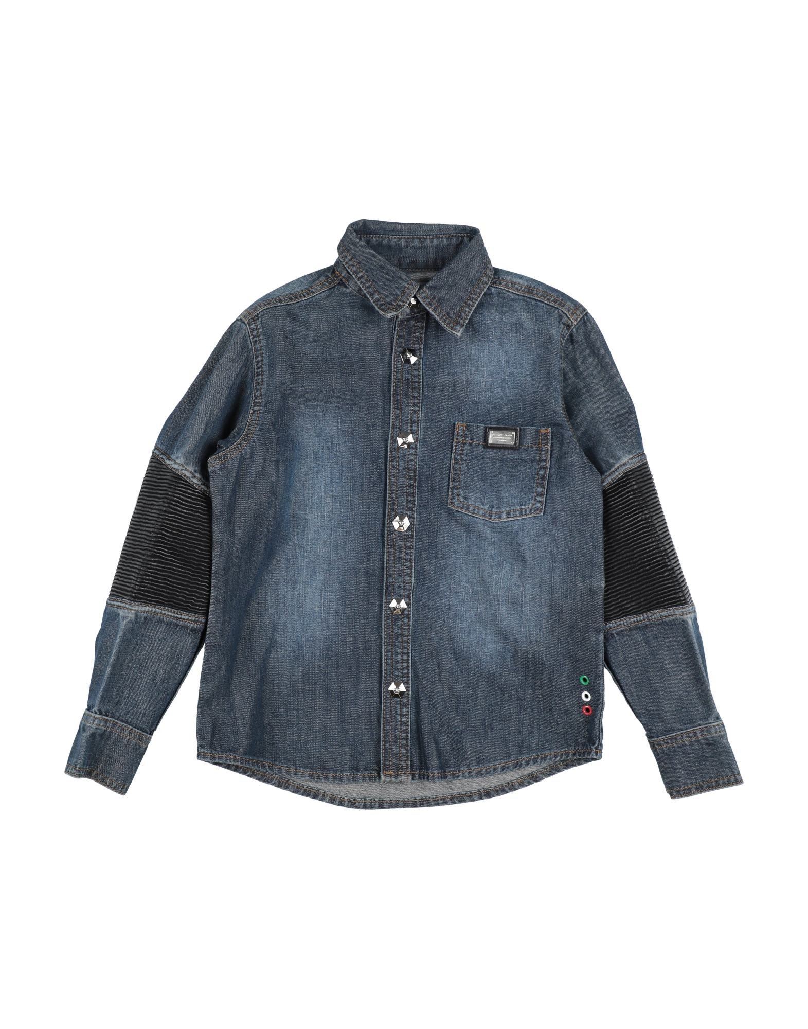 PHILIPP PLEIN Hemd Kinder Blau von PHILIPP PLEIN