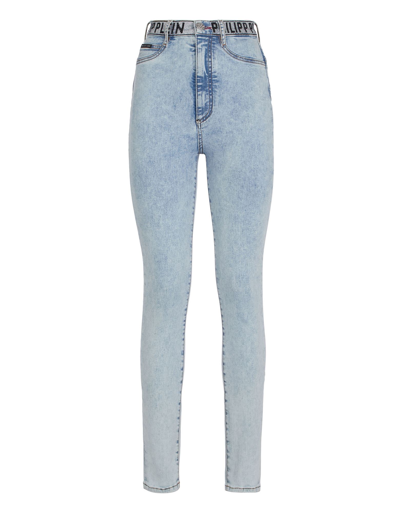 PHILIPP PLEIN Hose Damen Hellblau von PHILIPP PLEIN