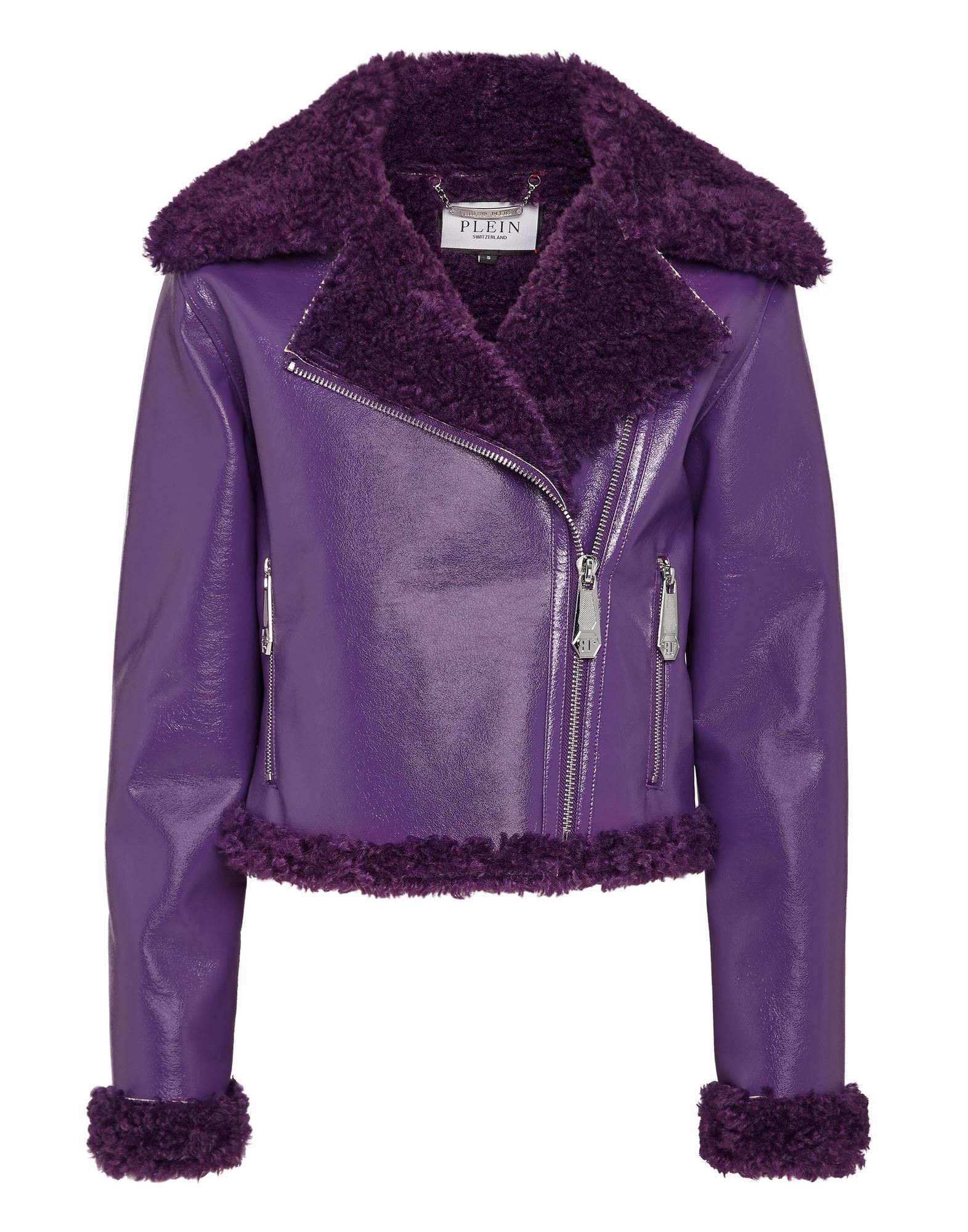 PHILIPP PLEIN Jacke & Anorak Damen Violett von PHILIPP PLEIN