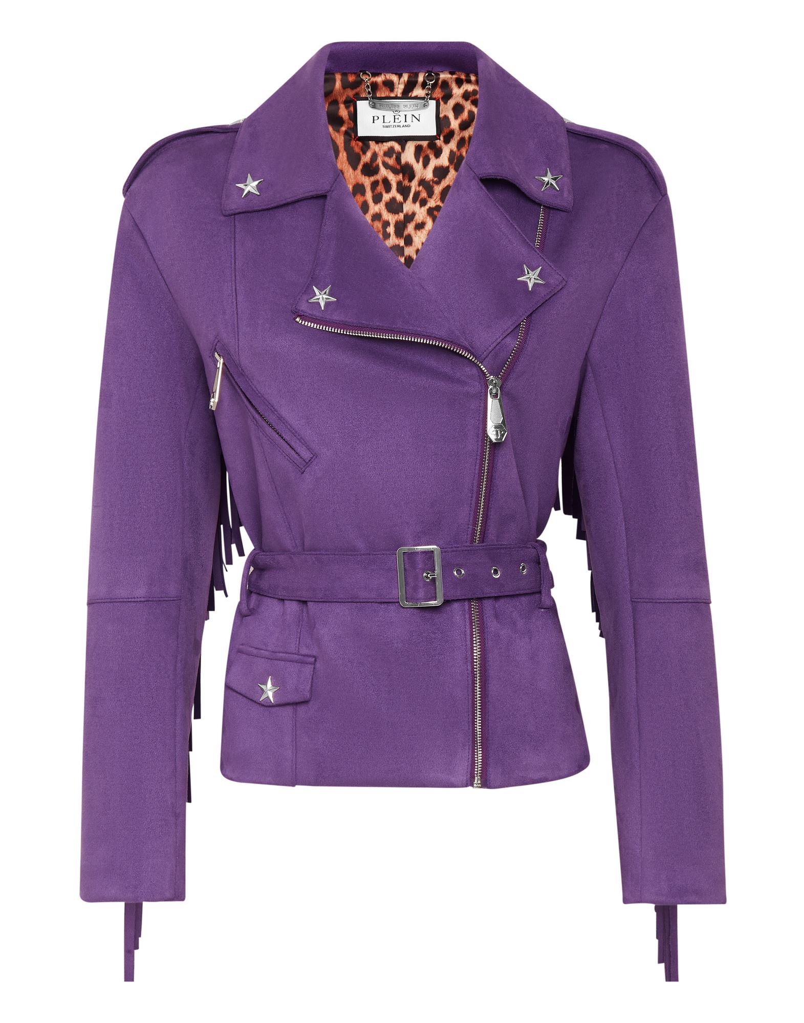 PHILIPP PLEIN Jacke & Anorak Damen Violett von PHILIPP PLEIN