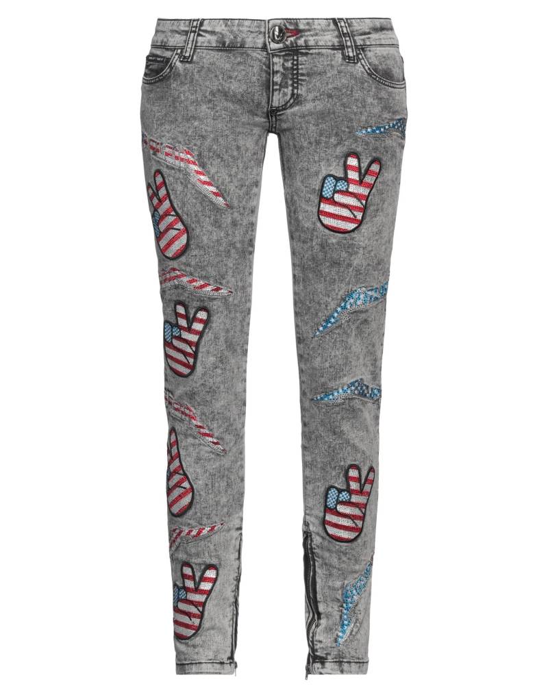 PHILIPP PLEIN Jeanshose Damen Grau von PHILIPP PLEIN