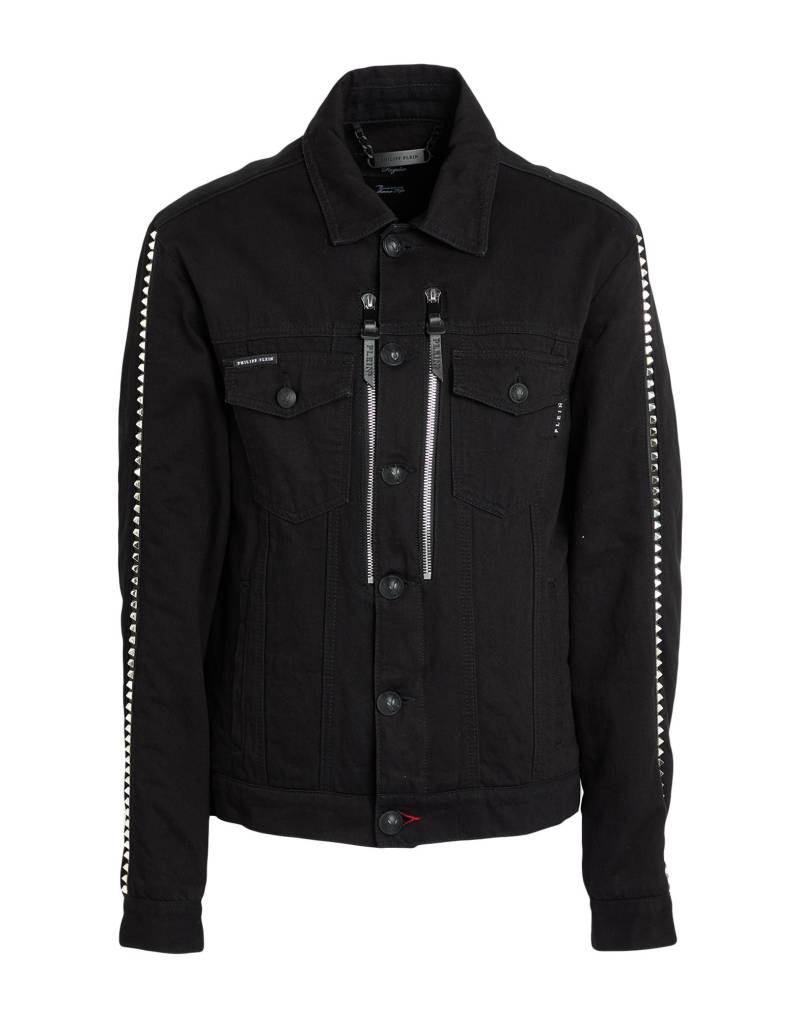 PHILIPP PLEIN Jeansjacke/-mantel Herren Schwarz von PHILIPP PLEIN