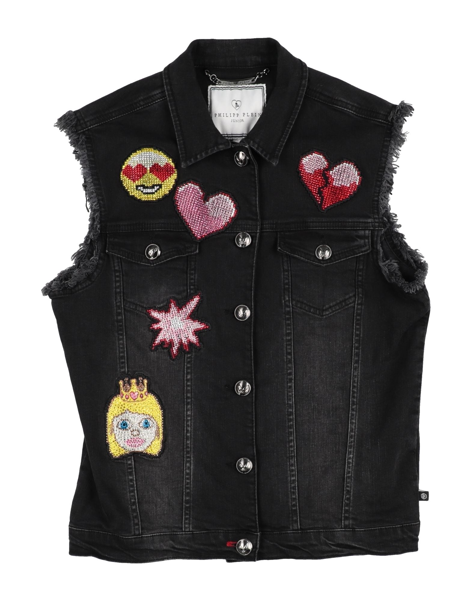 PHILIPP PLEIN Jeansjacke/-mantel Kinder Schwarz PHILIPP PLEIN Jeansjacke/-mantel Kinder Schwarz von PHILIPP PLEIN