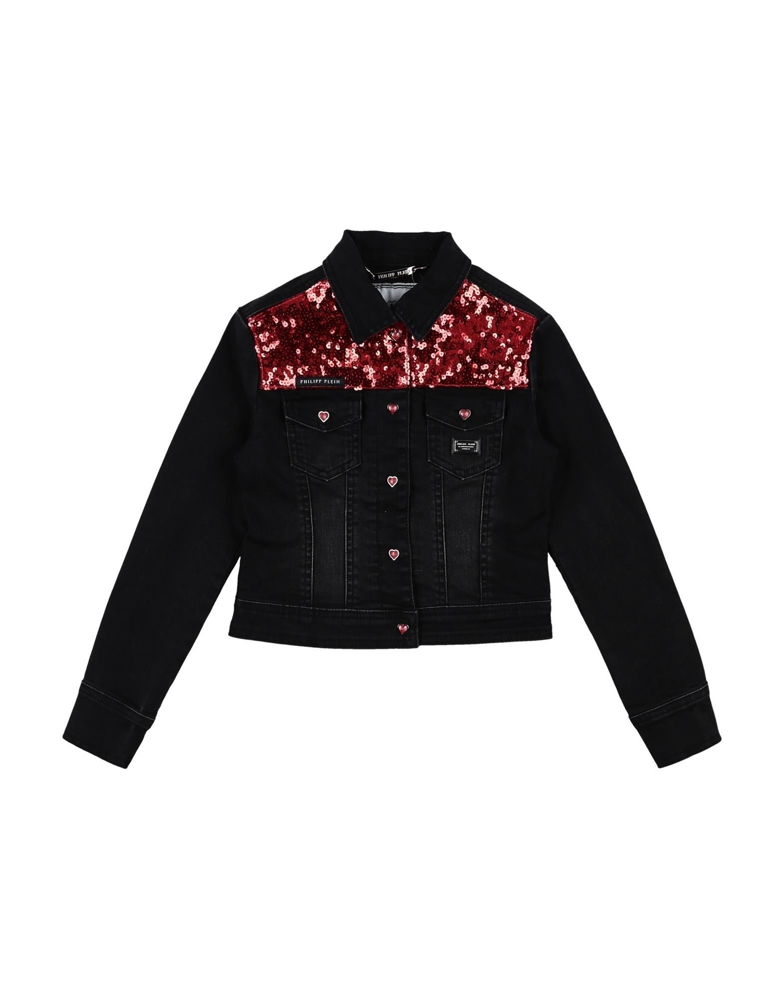 PHILIPP PLEIN Jeansjacke/-mantel Kinder Schwarz von PHILIPP PLEIN